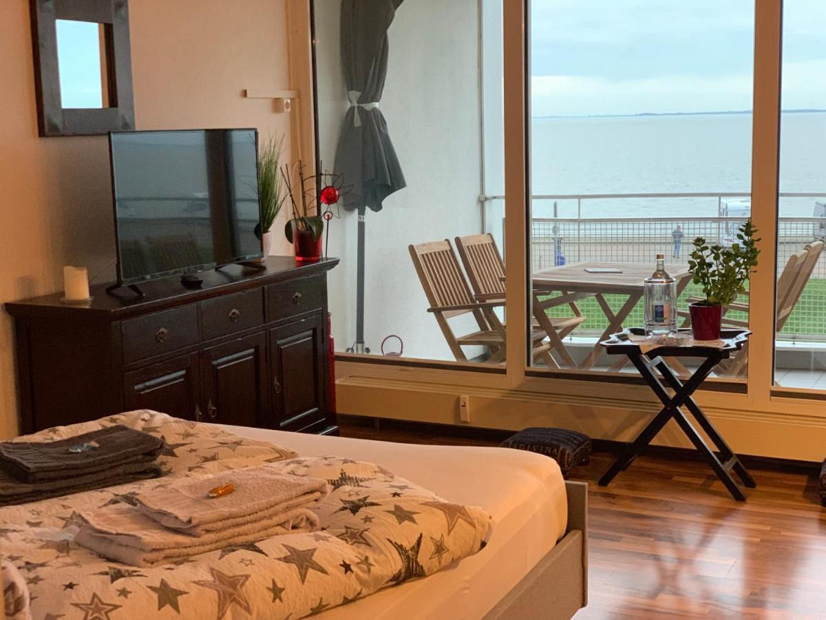 Studio Mit Meerblick Und Grosser Loggia - Direktzugang Zur Nordsee Wilhelmshaven Eksteriør bilde